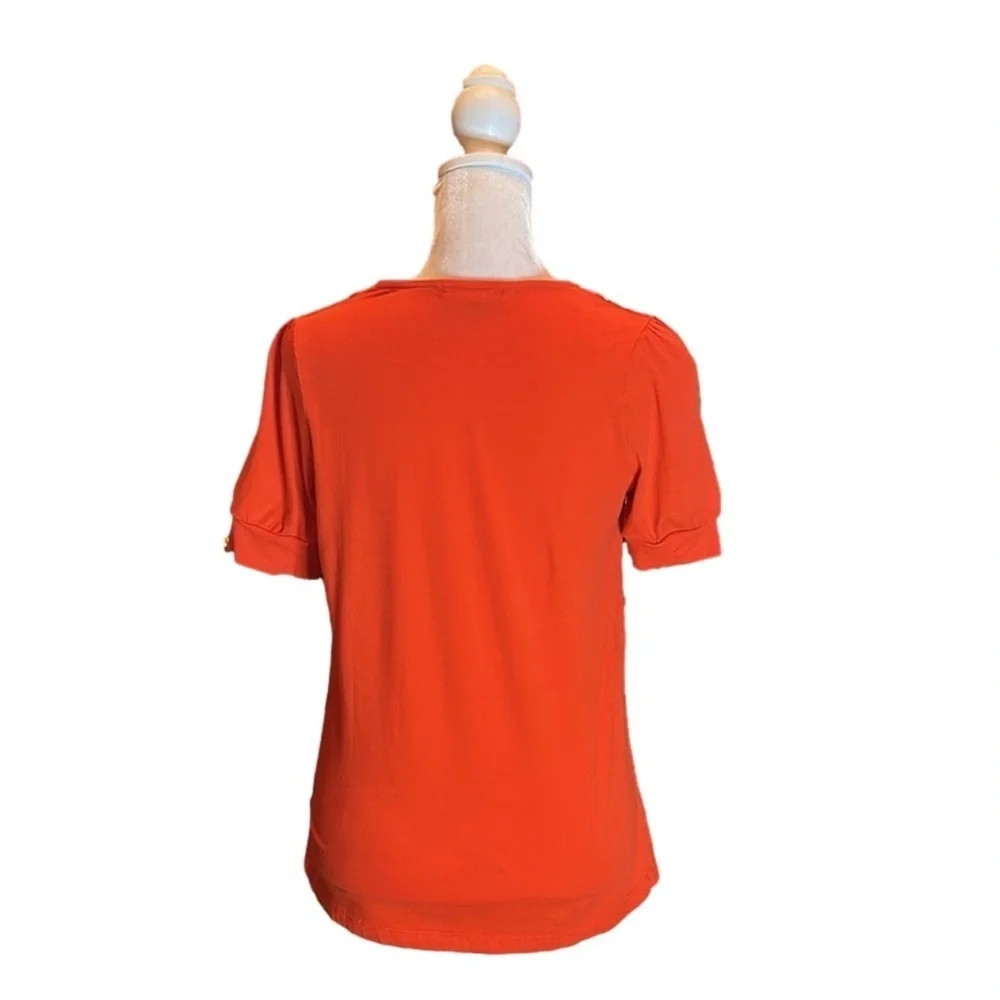 FOREVER 21 Adorable Orange/Red T-Shirt Size Small - Picture 5 of 10